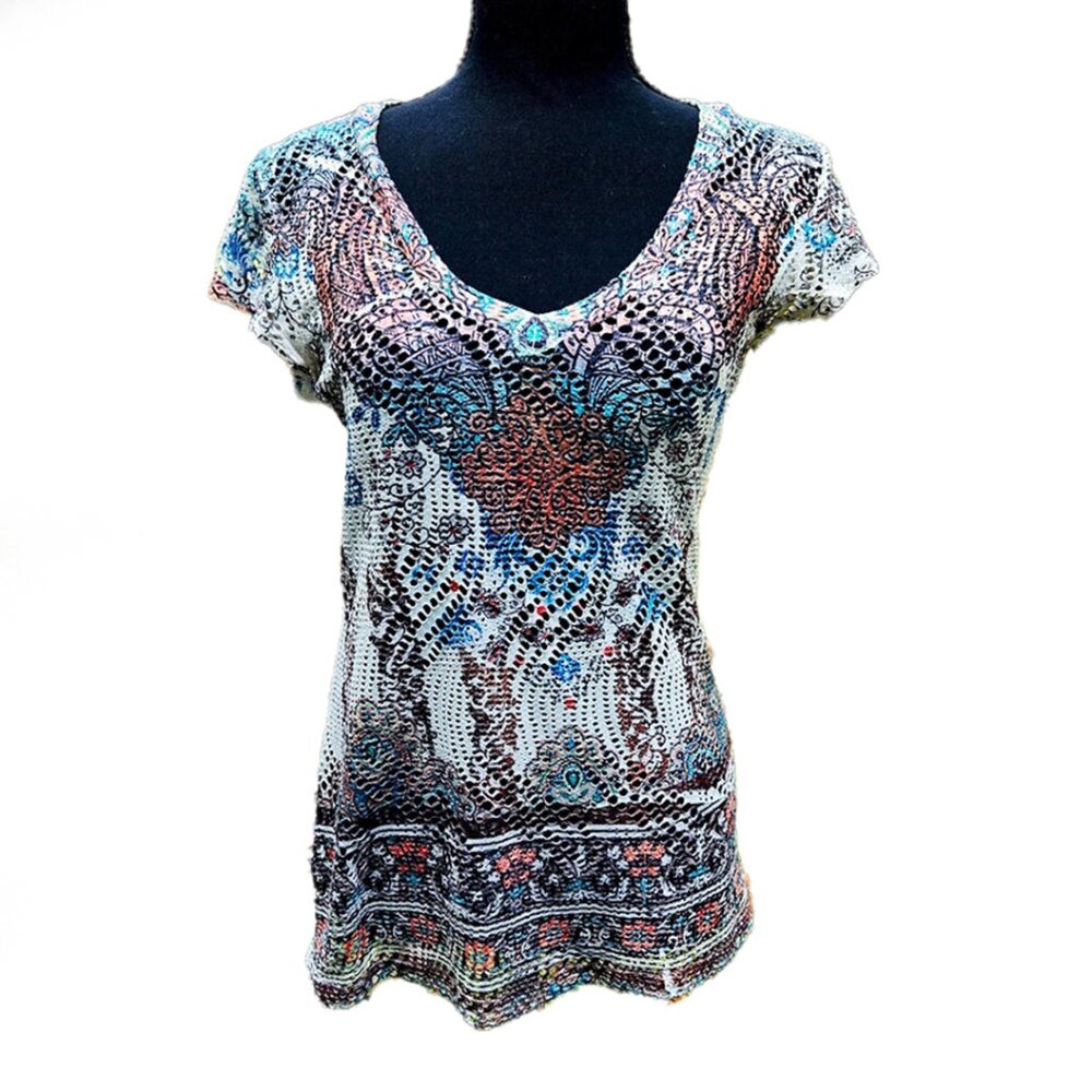 Vintage Body Central Mesh Top, Size Large